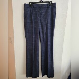 Ann Taylor Blue with tan flecks Straight-Leg Dress Pants